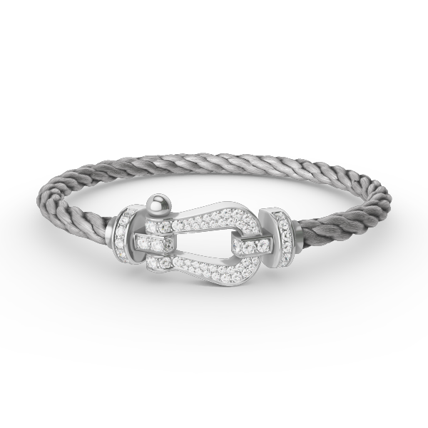 [Mystic]FORCE LARGE HORSESHOE FULL DIAMOND BRACELET SILVER