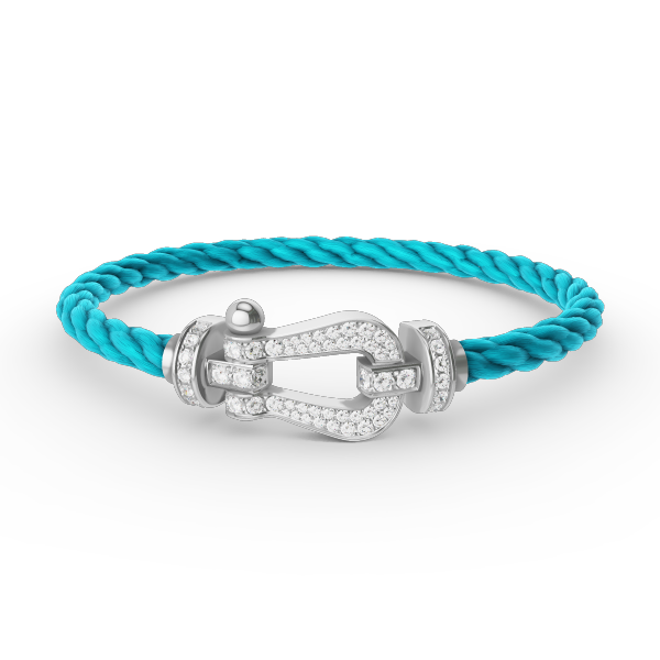 [Mystic Crown]FORCE LARGE HORSESHOE FULL DIAMOND BRACELET SILVER