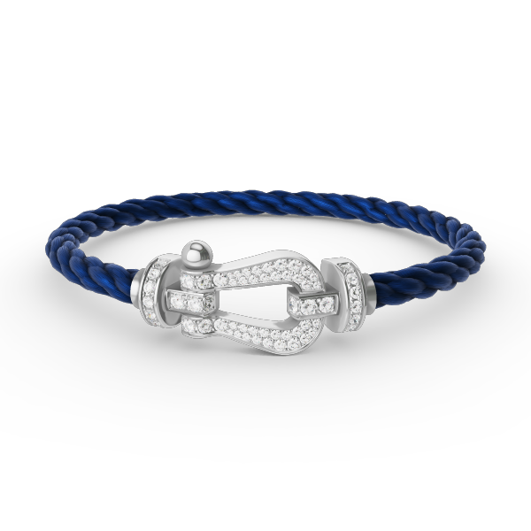 [Mystic]FORCE LARGE HORSESHOE FULL DIAMOND BRACELET SILVER