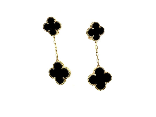 [Mystic]CLOVER 2 MOTIFS  EARRINGS (MULTIPLE CHOICESC