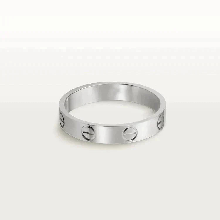 [Mystic]LOVE RING 4MM 1 DIAMOND SILVER