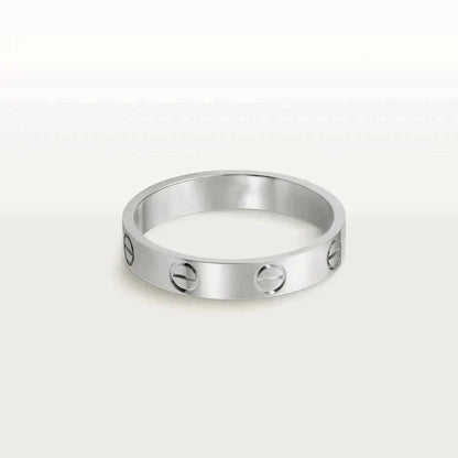 [Mystic]LOVE RING 4MM 1 DIAMOND SILVER