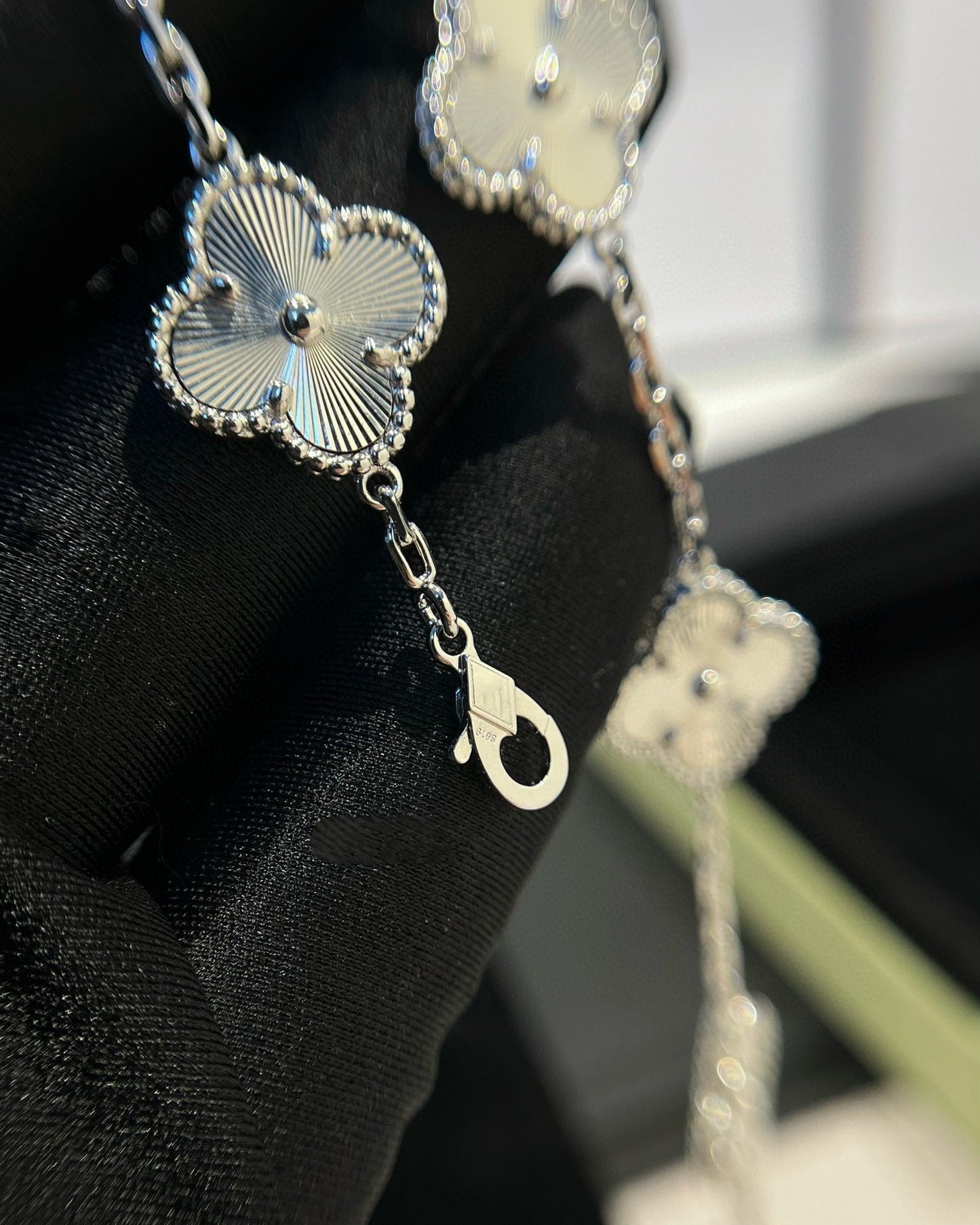 [Mystic]CLOVER SILVER 5 MOTIFS BRACELET