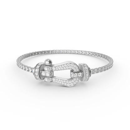 [Mystic]FORCE  LARGE HORSESHOE FULL DIAMOND TENNIS BRACELET