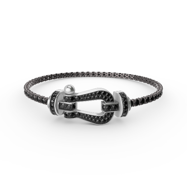 [Mystic]FORCE  LARGE HORSESHOE FULL DIAMOND TENNIS BRACELET