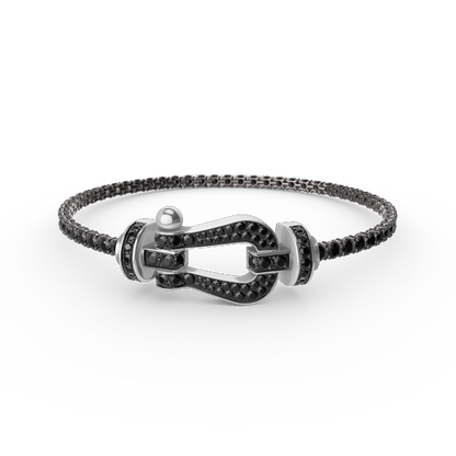 [Mystic]FORCE  LARGE HORSESHOE FULL DIAMOND TENNIS BRACELET